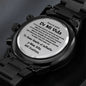 Regalo Para Hombre El Amor De Mi Vida | Regalo Para Novio | Regalo Para Esposo | Regalo Reloj Personalizado Negro Con Mensaje Grabado