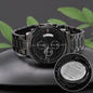 Regalos para papá de hijo detalle original reloj cronógrafo negro con mensaje grabado para hombres idea sentimental para navidad cumpleaños o dia del padre