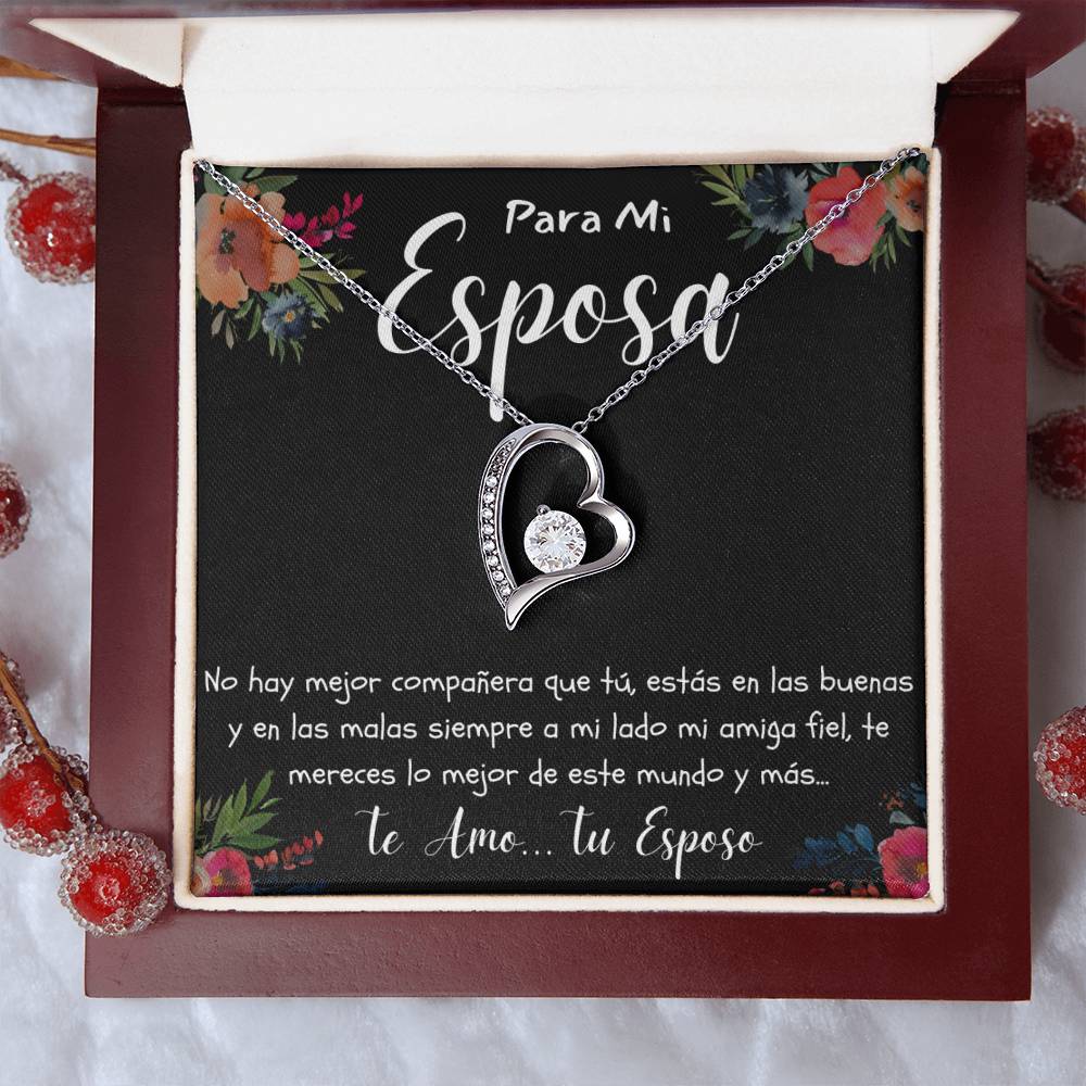 Regalo par mi Esposa Collar Con Mensajes de Amor por Aniversario Cumpleaños