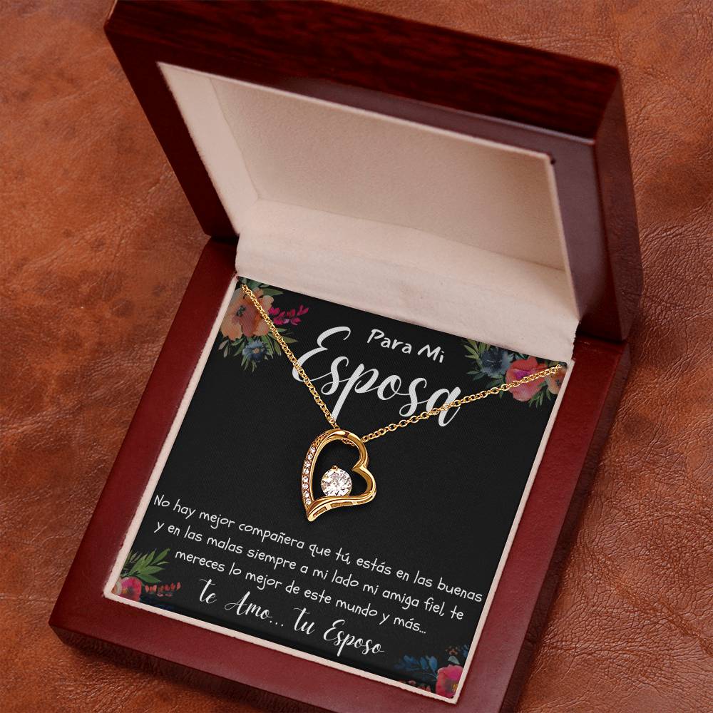 Regalo par mi Esposa Collar Con Mensajes de Amor por Aniversario Cumpleaños