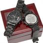 Regalos para papá de hijo detalle original reloj cronógrafo negro con mensaje grabado para hombres idea sentimental para navidad cumpleaños o dia del padre