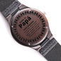 Regalo Dia Del Padre Reloj Madera Grabado Regalo de Hijo Para Papa Reloj Hombre