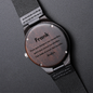 Frank personalized watch