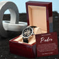 Regalo Para Hombre En El Dia Del Padre Reloj de Lujo Para Mi Papa, Regalo Con Mensaje Personlizado De Hija Para Papá Abuelo o Esposo