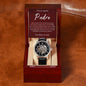 Regalo Para Hombre En El Dia Del Padre Reloj de Lujo Para Mi Papa, Regalo Con Mensaje Personlizado De Hija Para Papá Abuelo o Esposo