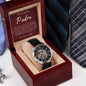 Regalo Para Hombre En El Dia Del Padre Reloj de Lujo Para Mi Papa, Regalo Con Mensaje Personlizado De Hija Para Papá Abuelo o Esposo