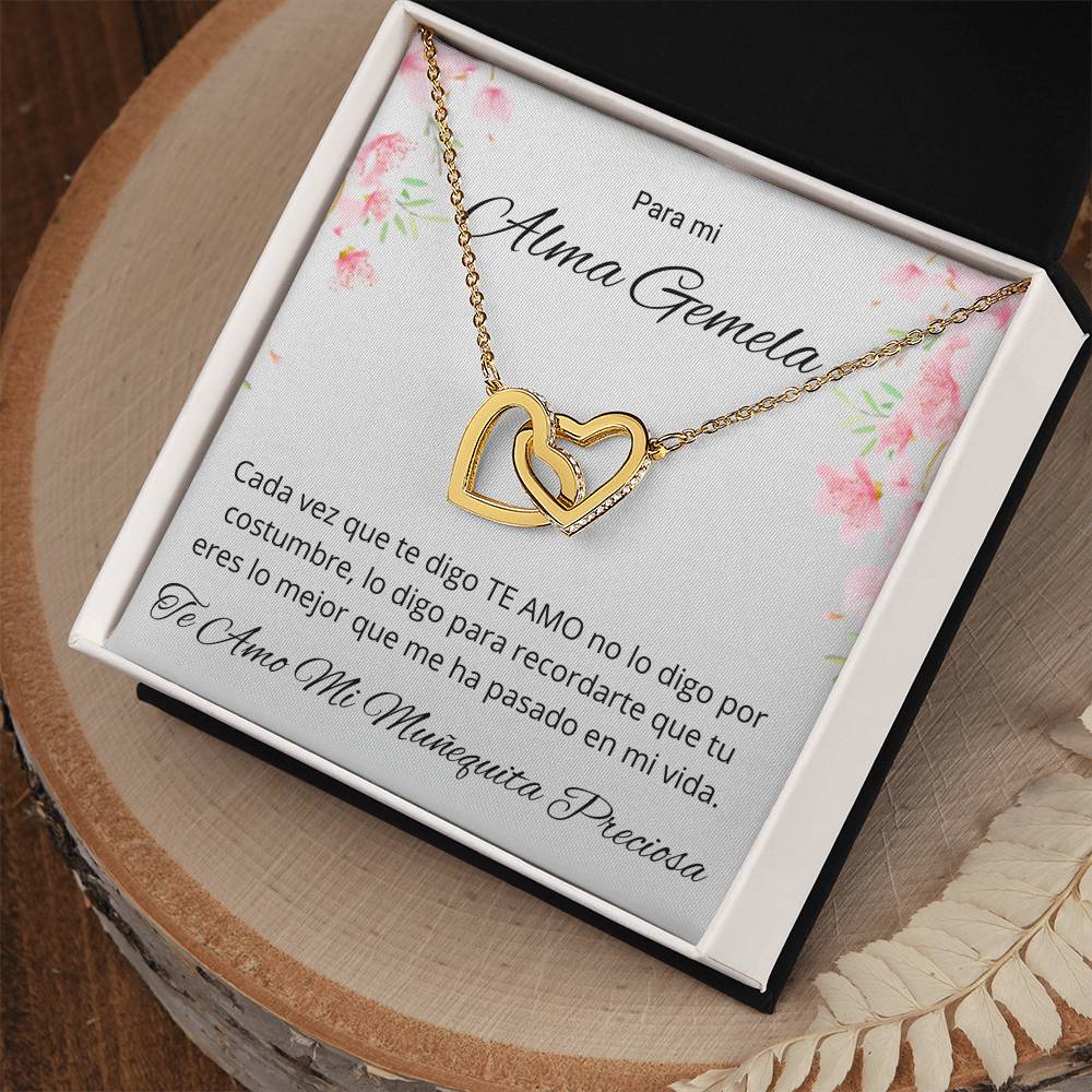 Regalo Para Mujer Te Amo Mi Muñequita Collar De Corazones Para Esposa o Novia
