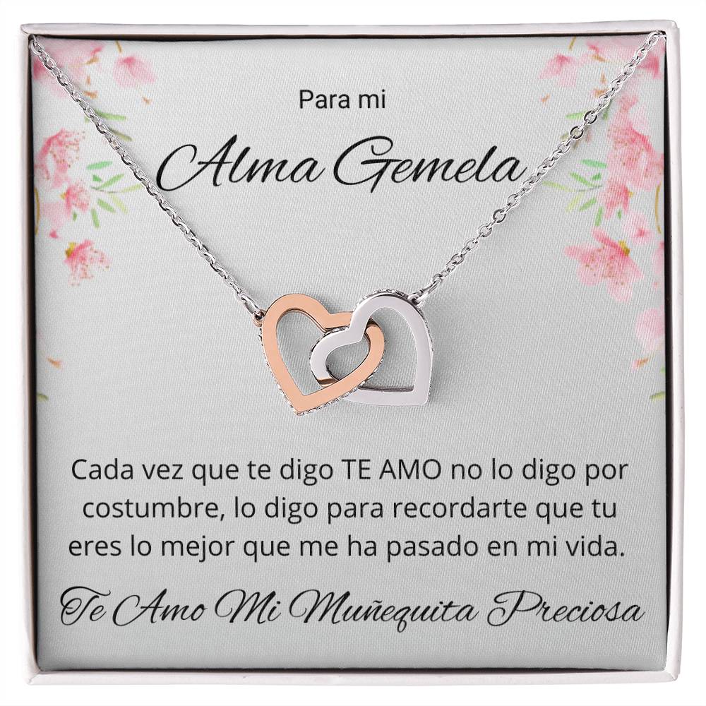 Regalo Para Mujer Te Amo Mi Muñequita Collar De Corazones Para Esposa o Novia