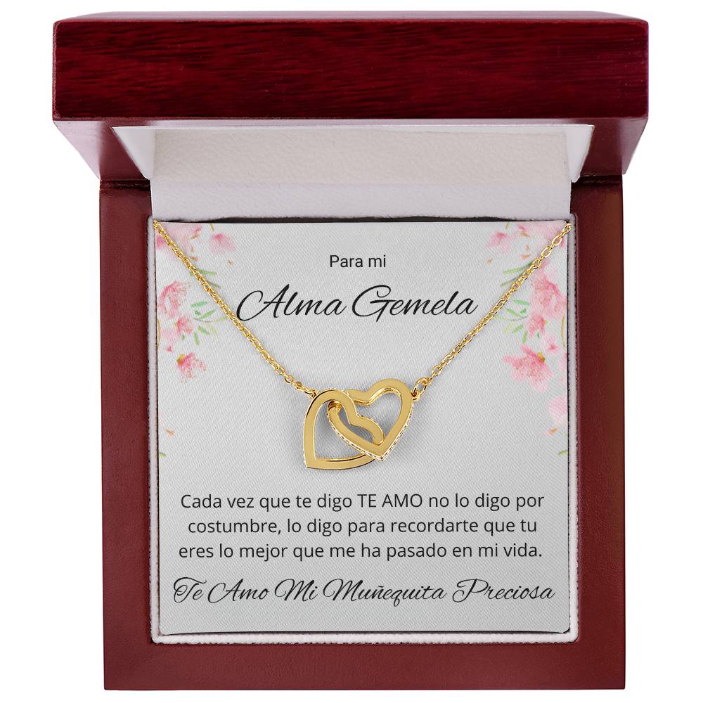 Regalo Para Mujer Te Amo Mi Muñequita Collar De Corazones Para Esposa o Novia