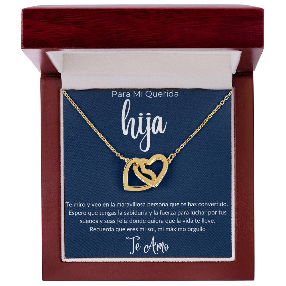 Regalo Para Hija Father and Daughter Necklace Gift for Daughter Papá e Hija Collar De corazones Joyería Regalo Padre e Hija