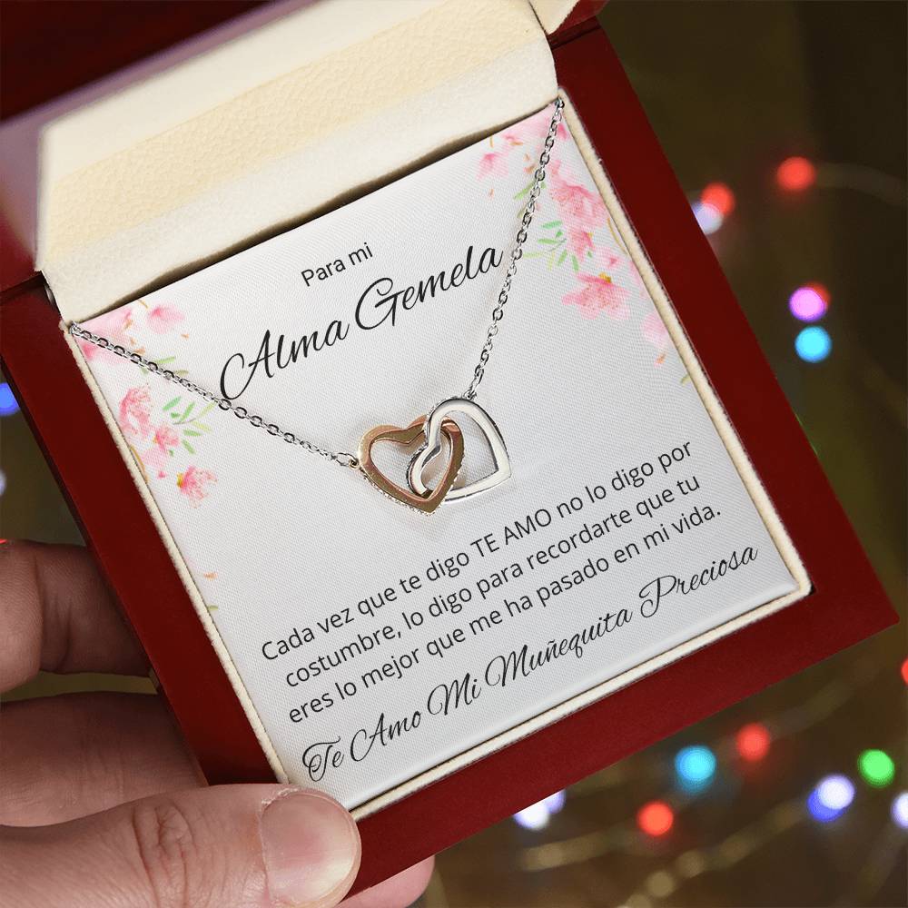 Regalo Para Mujer Te Amo Mi Muñequita Collar De Corazones Para Esposa o Novia