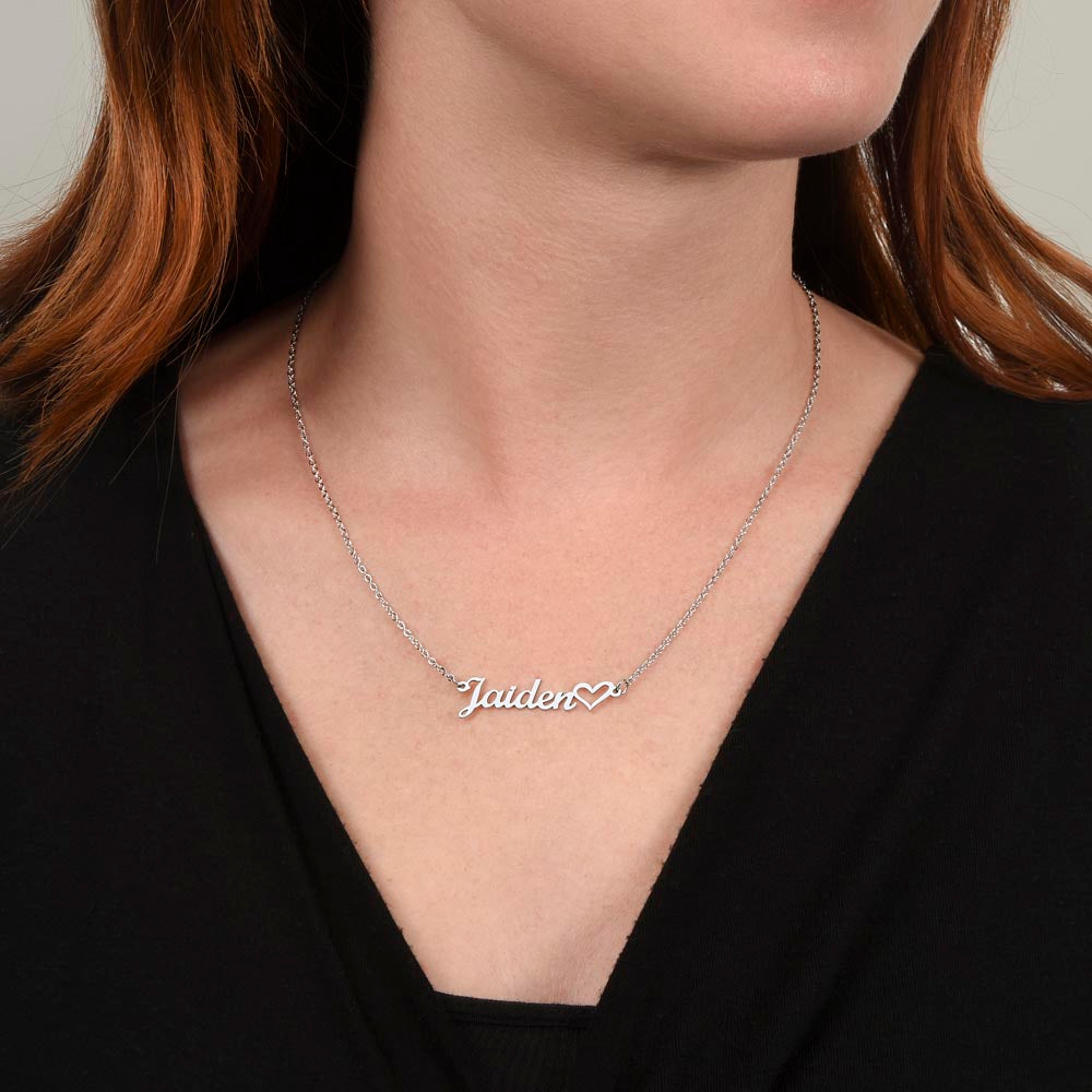 Regalo Personalizado Para Mujer Regalo Mejor Amiga Collar Pendiente Con Nombre Navidad