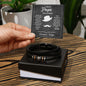 Regalo Hombre Pulsera Cuero Negro Trenzado Regalo Para Esposo Dia del Padre