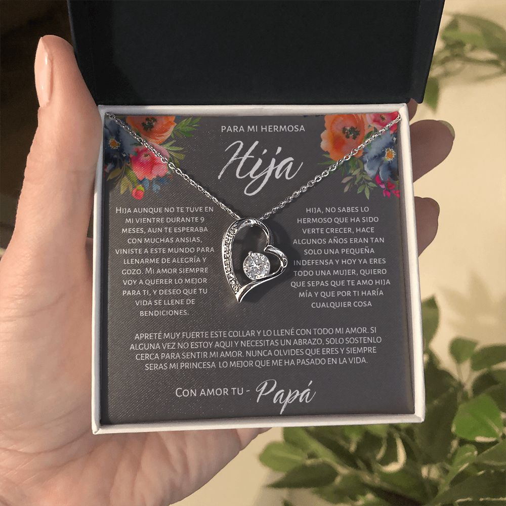 Regalo De Papa Para Hija Collar Joya Para Mujer Cumpleaños Hija Graduacion