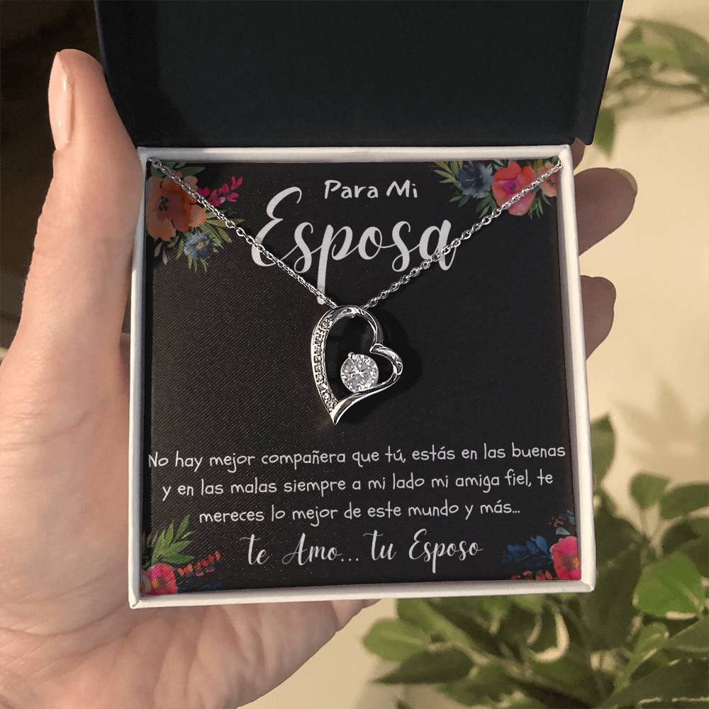 Regalo par mi Esposa Collar Con Mensajes de Amor por Aniversario Cumpleaños
