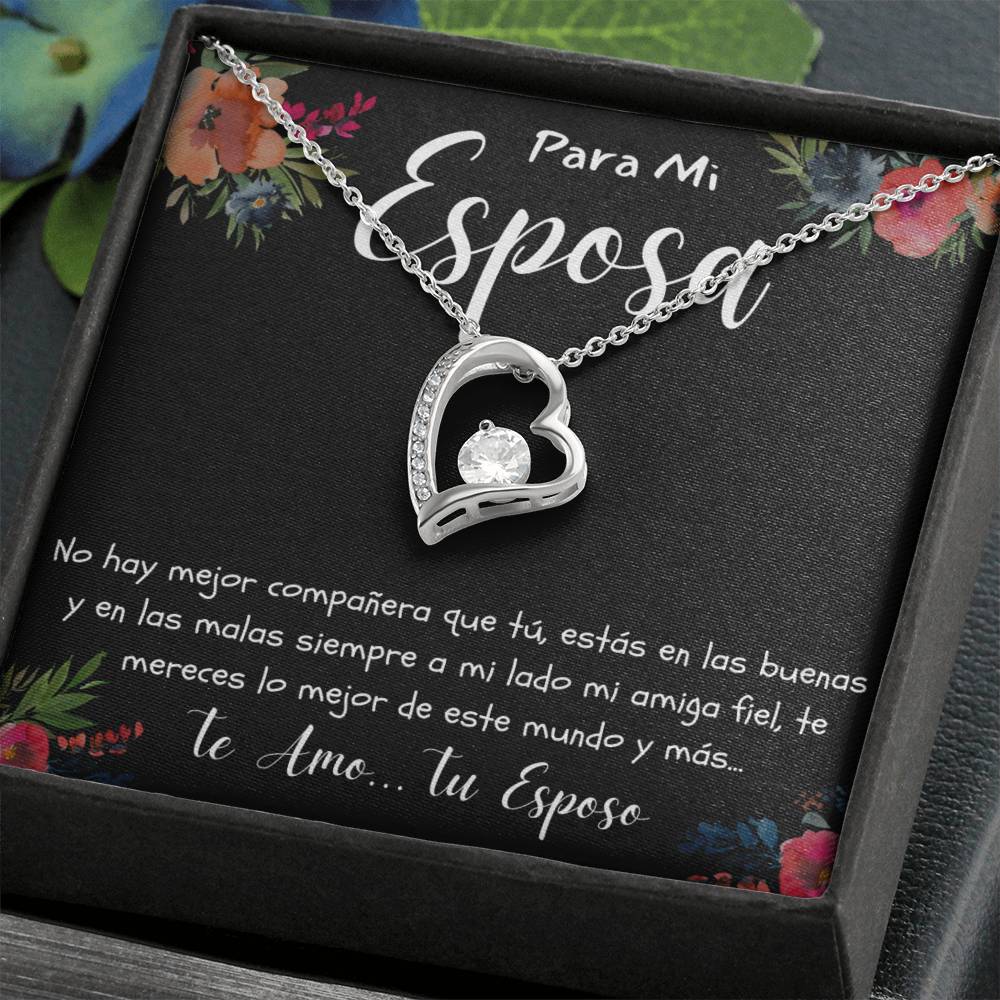 Regalo par mi Esposa Collar Con Mensajes de Amor por Aniversario Cumpleaños