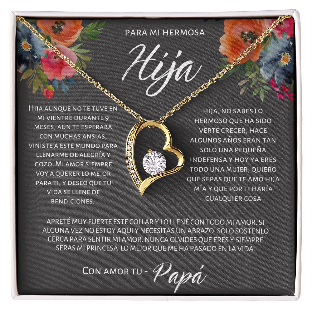 Regalo De Papa Para Hija Collar Joya Para Mujer Cumpleaños Hija Graduacion