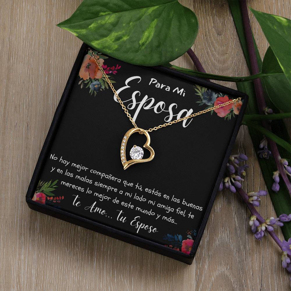 Regalo par mi Esposa Collar Con Mensajes de Amor por Aniversario Cumpleaños