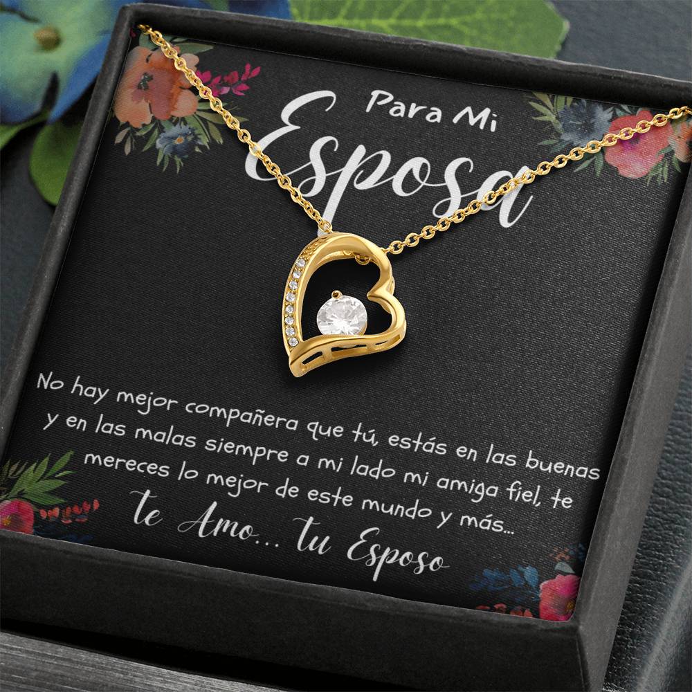 Regalo par mi Esposa Collar Con Mensajes de Amor por Aniversario Cumpleaños
