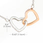 Collar de Regalo Para Esposa En forma de Corazon Plateado y Dorado Regalo Para Mujer Personalizado