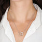 Collar de Regalo Para Esposa En forma de Corazon Plateado y Dorado Regalo Para Mujer Personalizado