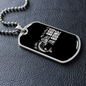 Luxury Military Necklace Gift For Dad "Bad to the bone"