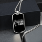 Luxury Military Necklace Gift For Dad "Bad to the bone"
