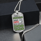 Gift For Dad Luxury Military Necklace "Some Heroes"
