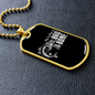Luxury Military Necklace Gift For Dad "Bad to the bone"