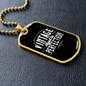 Luxury Military Necklace: Gift For Dad