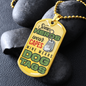 Gift For Dad Luxury Military Necklace "Some Heroes"