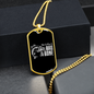 Luxury Military Necklace Gift For Dad "Bad to the bone"