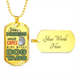 Gift For Dad Luxury Military Necklace "Some Heroes"