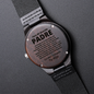 Regalo Dia Del Padre Reloj de Madera Grabado de Hombre Regalo de Hijo Para Papa