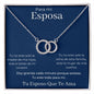 REGALO DE ESPOSO PARA ESPOSA JOYA PARA MUJER COLLAR CON MENSAJE PERSONALIZADO
