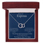REGALO DE ESPOSO PARA ESPOSA JOYA PARA MUJER COLLAR CON MENSAJE PERSONALIZADO