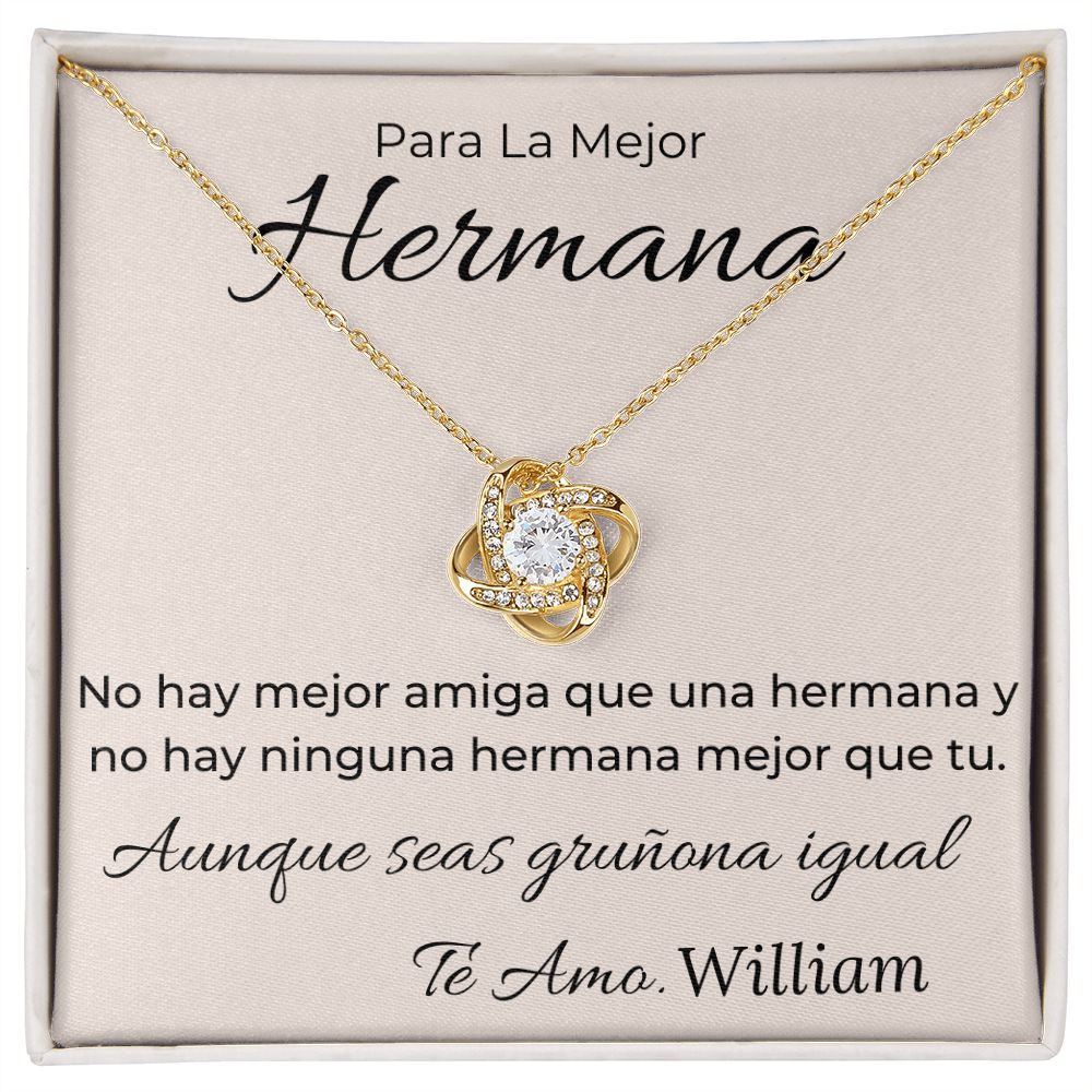 Regalo Para La Mejor Hermana Collar Mujer