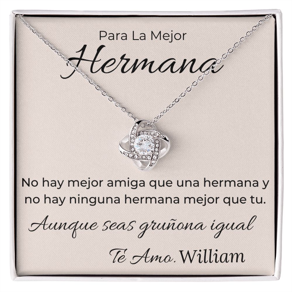 Regalo Para La Mejor Hermana Collar Mujer