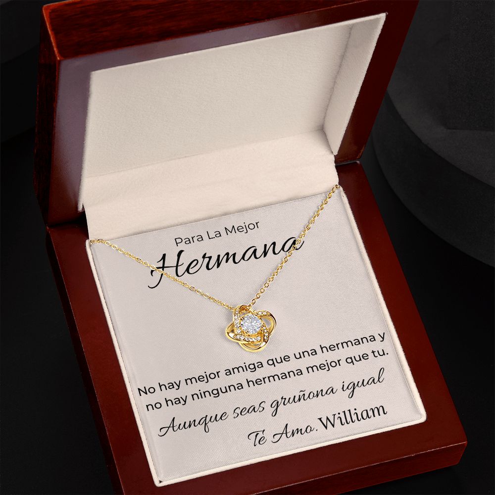 Regalo Para La Mejor Hermana Collar Mujer