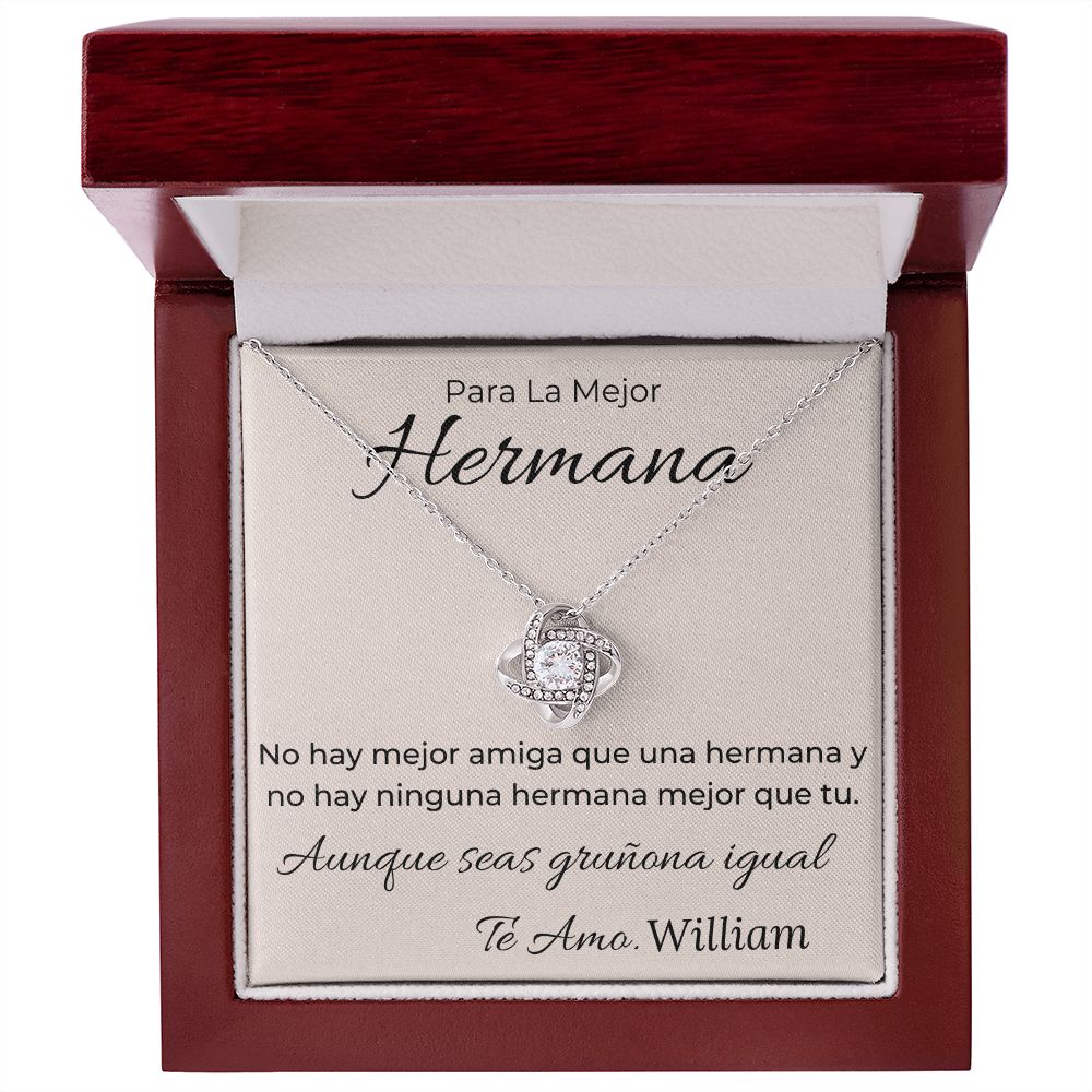 Regalo Para La Mejor Hermana Collar Mujer
