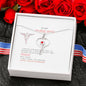 To My Nurse Wife. Love, Your Husband. Personalized Necklace
