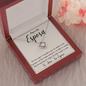 Collar Joya Regalo Para Mi Esposa Mensaje Perzonalizado de Amor por Aniversario