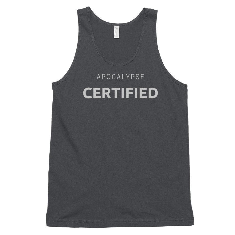 Apocalypse Certified Zombie fan tank top (unisex) shirt - Zombie Apocalypse Survival Gift Shirt Active Classic