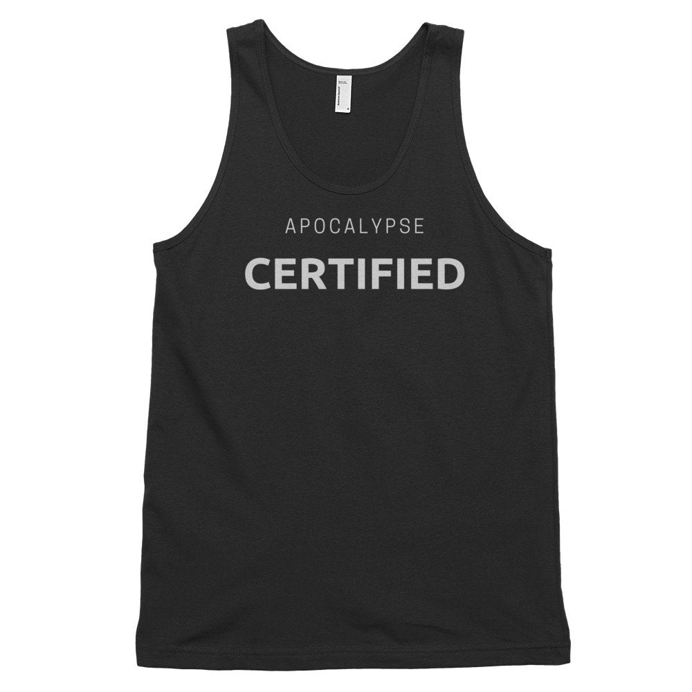 Apocalypse Certified Zombie fan tank top (unisex) shirt - Zombie Apocalypse Survival Gift Shirt Active Classic