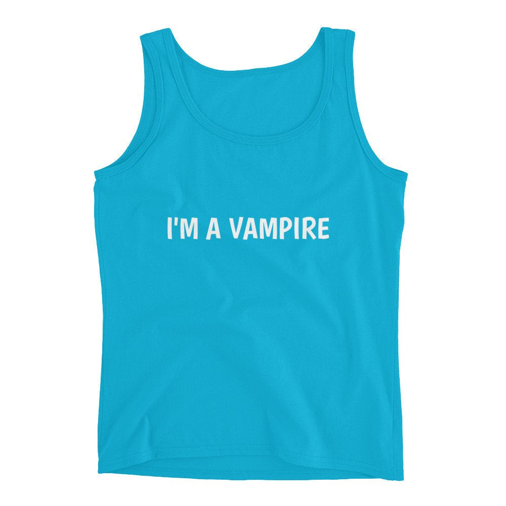 Vampire T-Shirt Sleeveless Vampire Lightweight Tank Top Gift Shirt