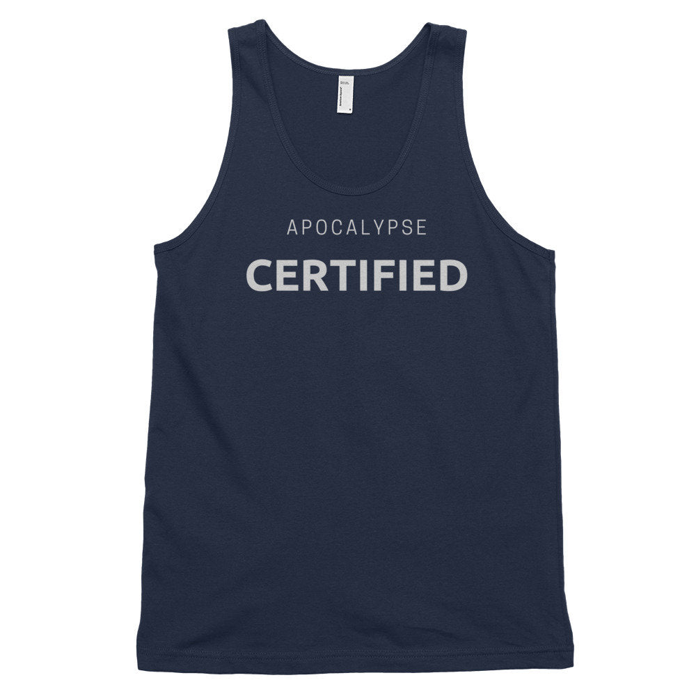 Apocalypse Certified Zombie fan tank top (unisex) shirt - Zombie Apocalypse Survival Gift Shirt Active Classic