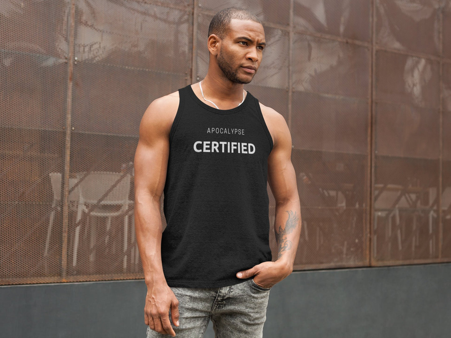 Apocalypse Certified Zombie fan tank top (unisex) shirt - Zombie Apocalypse Survival Gift Shirt Active Classic