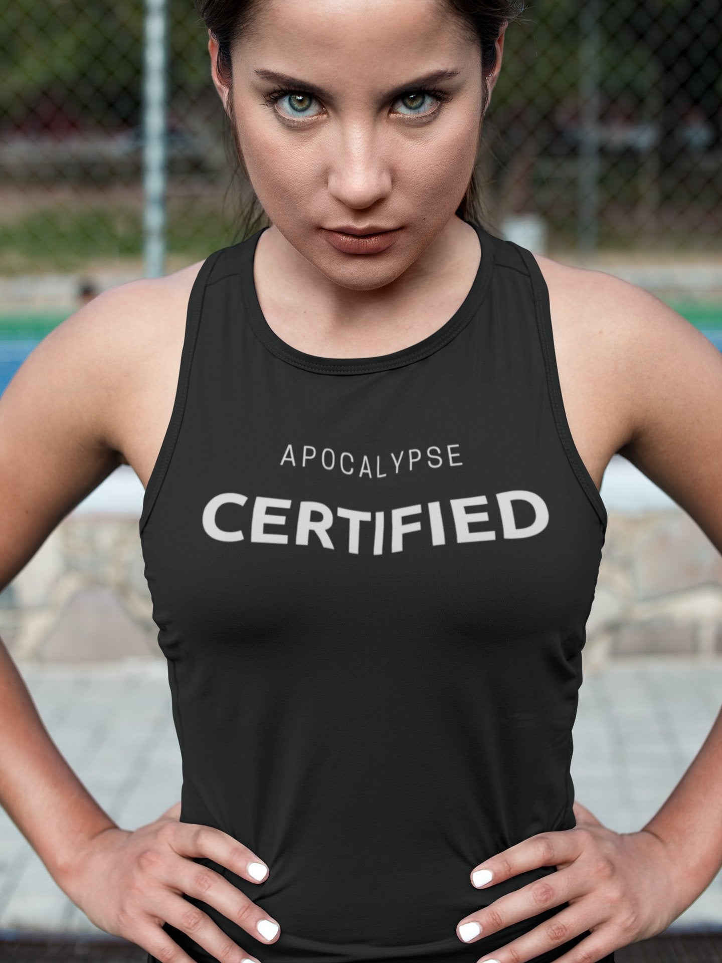 Apocalypse Certified Zombie fan tank top (unisex) shirt - Zombie Apocalypse Survival Gift Shirt Active Classic