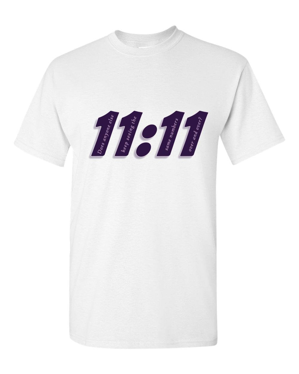 Angel 11:11 - Does Anyone Else... Numbers Adult Unisex T-Shirt