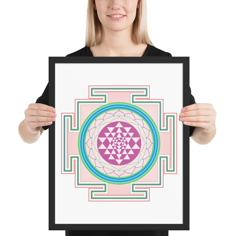 Yantra Mandala Framed poster